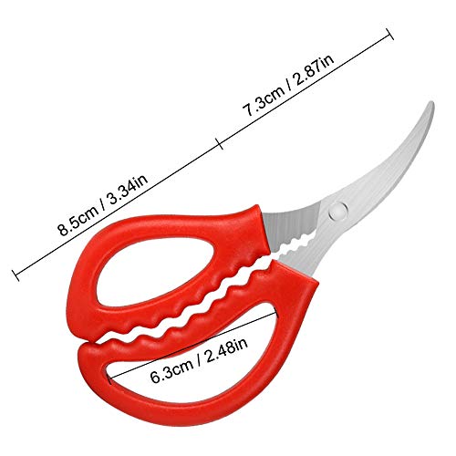 Calary 8Pcs Seafood Scissors Crab Scissors Seafood Shears Multifunctional Crab Leg Crackers and Tools - Image 2