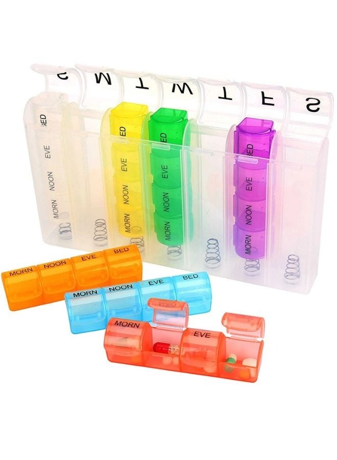 أداة سهلة الحمل لقطع الأدوية مكونة من 7 قطع مع مساحة لتخزينها - Image 1