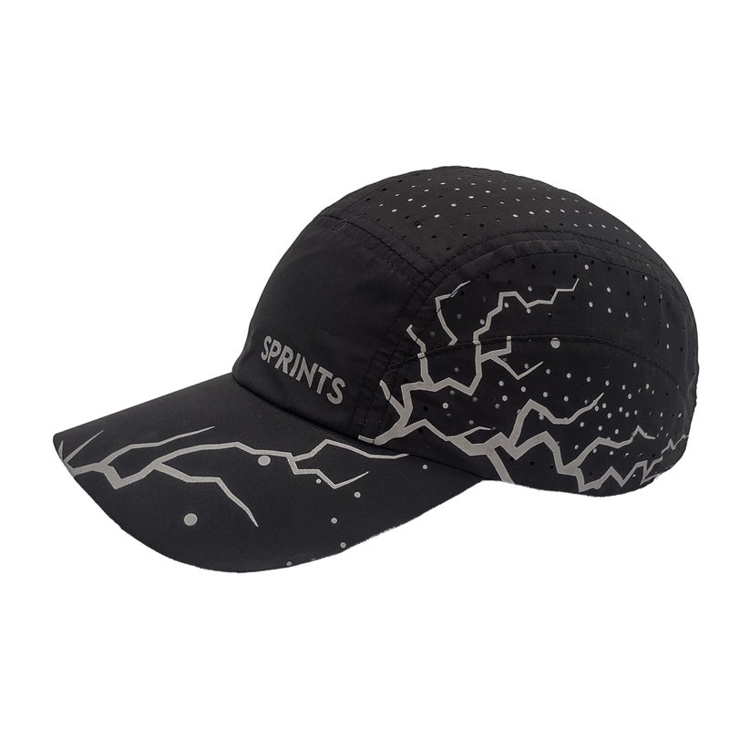 Sprints Race Day Performance HyperG Racing Cap | The Lightweight, Quick Dry, Running, Sport Hat, One Size, Unisex (US, Alpha, One Size, Dystopian Dark Miles Reflective) - Image 1