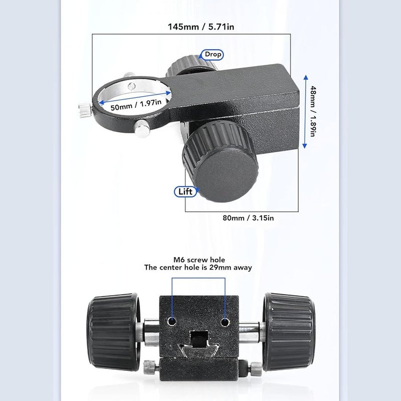 حامل قوس التركيز المجهري لسبائك الألومنيوم - Image 3