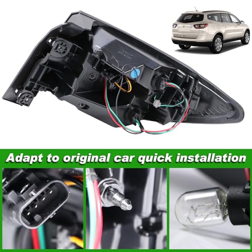 Lochnchn Tail Lights Outer Right Passenger Side Taillight Compatible with Chevrolet Traverse 2013-2017 Rear Halogen Tail Lamp Replace: 84266020 23301757 GM2805112 - Image 4
