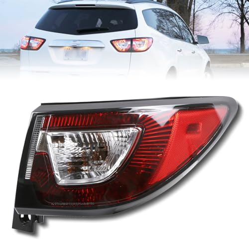 Lochnchn Tail Lights Outer Right Passenger Side Taillight Compatible with Chevrolet Traverse 2013-2017 Rear Halogen Tail Lamp Replace: 84266020 23301757 GM2805112 - Image 1