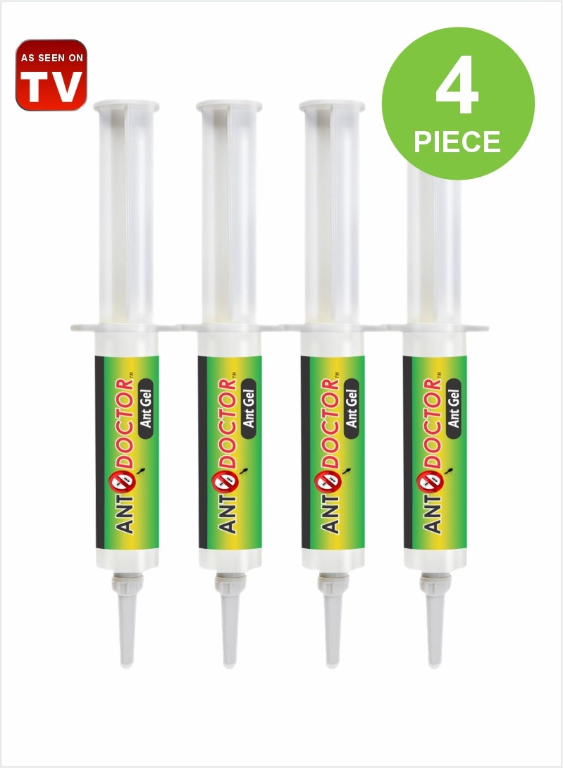 AS SEEN ON TV جل قاتل النمل من دكتور النمل - حقن سهلة للتحكم الفعال 10 جرام عبوة من 4