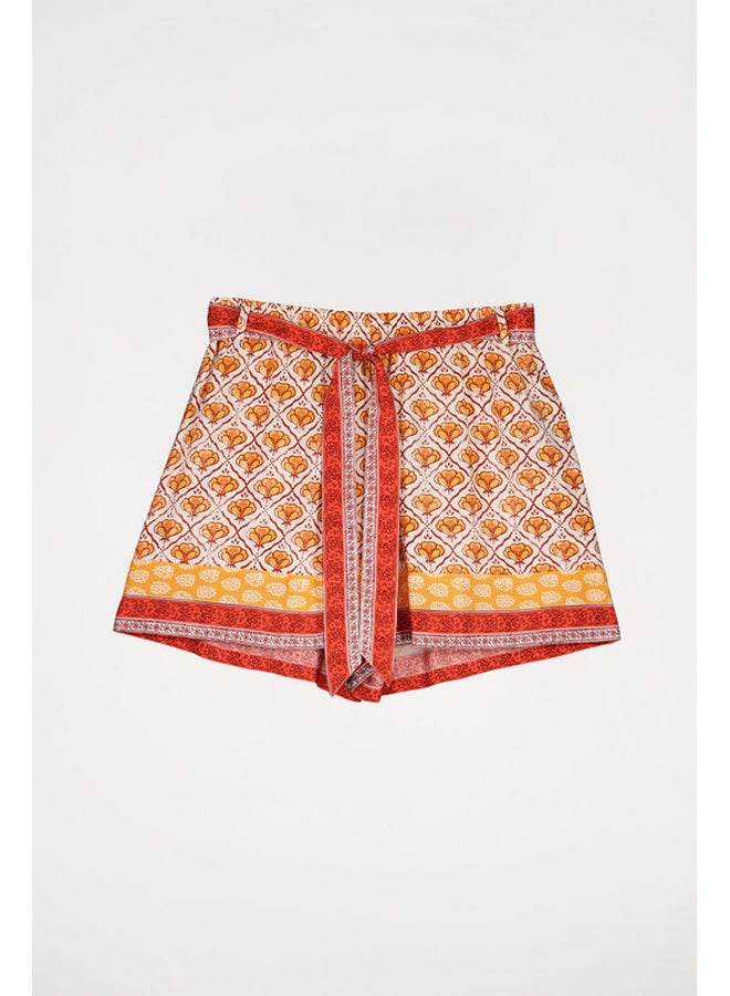 women'secret Printed belt shorts  - Image 4