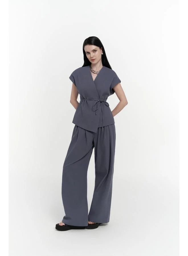 Sorrenio Indigo Vest and Pants Set.