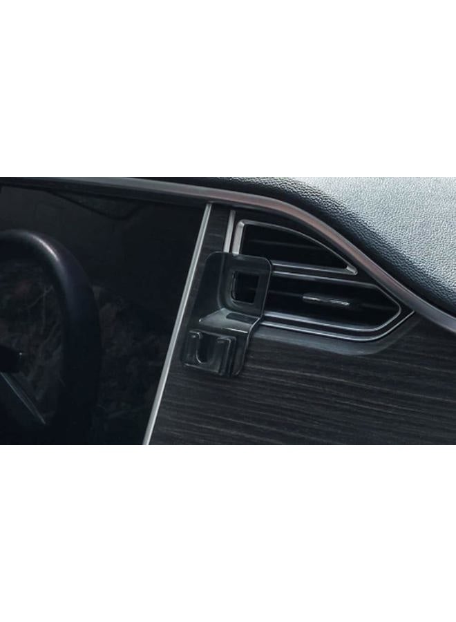 iJDMTOY Smartphone Gravity Holder w/Exact Fit Clip-On Dash Mount Compatible With Tesla Model S and Model X (Won't Occupy Air Vent Opening) - Image 5
