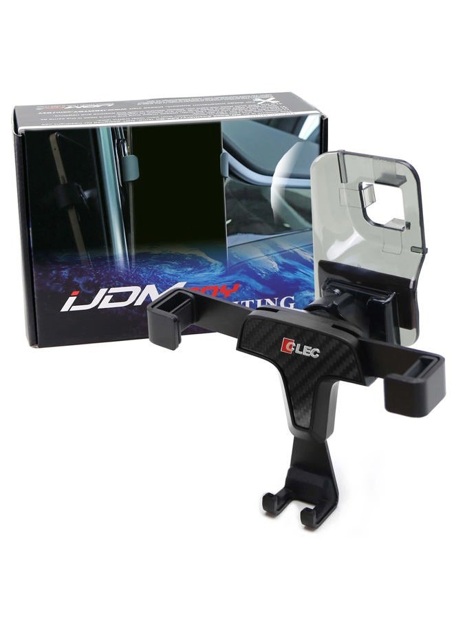 iJDMTOY Smartphone Gravity Holder w/Exact Fit Clip-On Dash Mount Compatible With Tesla Model S and Model X (Won't Occupy Air Vent Opening) - Image 1