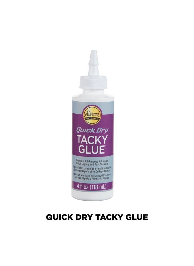 Aleene's Quick Dry Tacky Glue, 4 Fl Oz 3 Pack, Multi  - Image 2