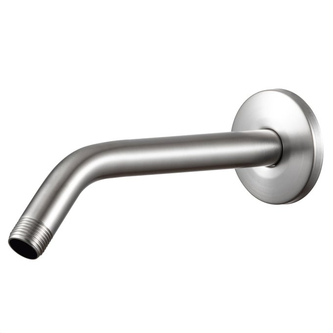 SHOWER ARM WITH FLANGE 10 IN BRUSHED NICKEL WALL MOUNT REPLACEMENT ANGLE SHOWER HEAD ARM WALLMOUNTED FOR FIXED SHOWER HEAD HANDHELD SHOWERHEAD