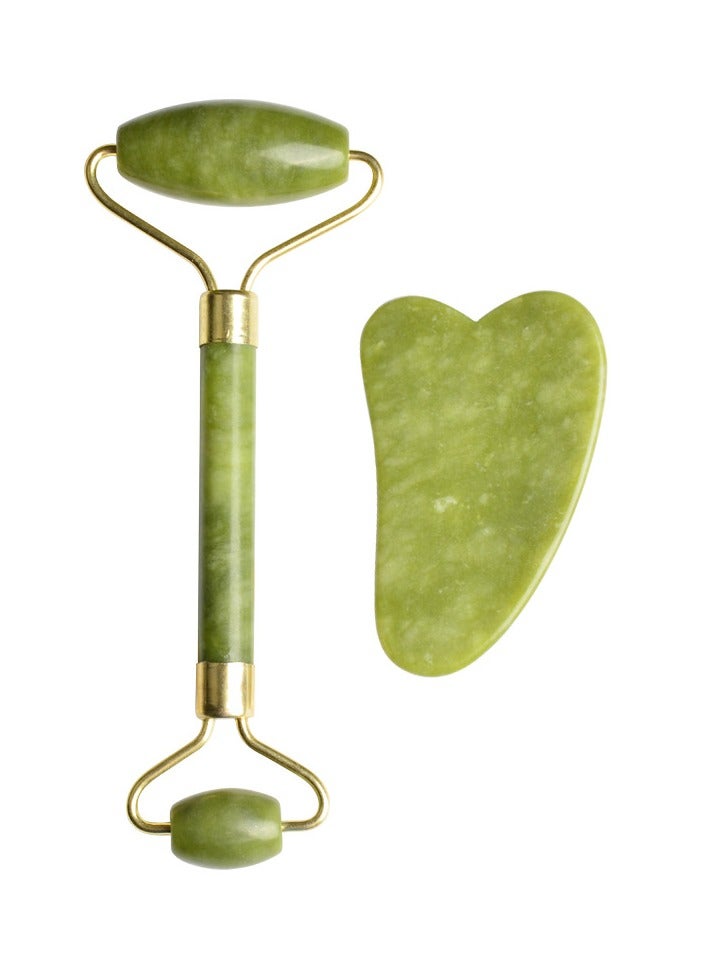 general Jade Roller and Gua sha Facial Set, Face Roller and Massage Tool, 100% Jade Skincare Essential - Image 3