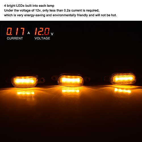 Boigoo Front Grille Light Compatible with Ford F150 Raptor 2004-2019 & Dodge Ram 1500 2013-2018 Raptor Style Aftermarket Grilles, Cars Grid Decorative Amber LED (Yellow Lights Smoked Lens) - Image 3