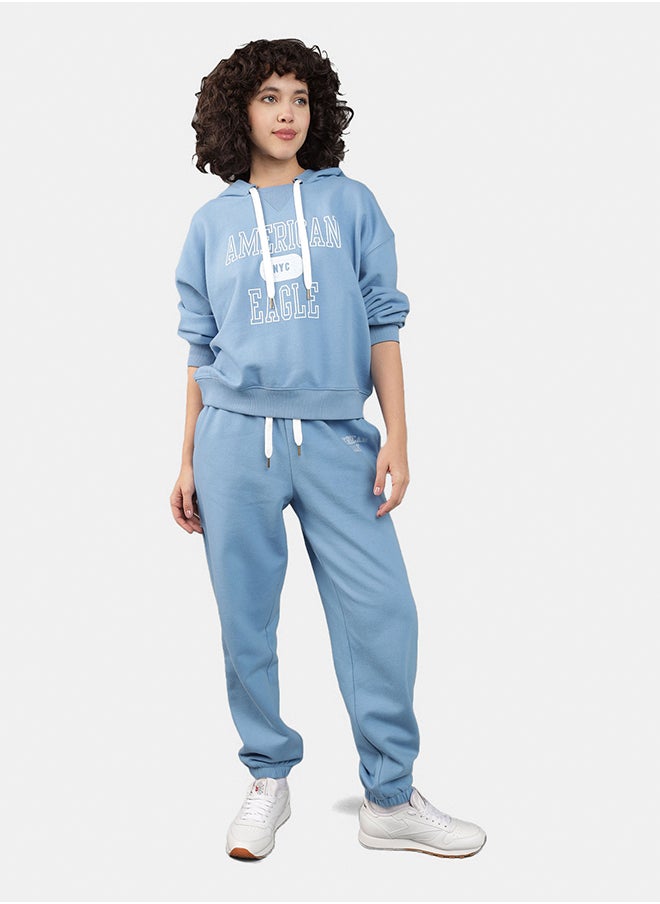 American Eagle - Fleece Graphic Baggy Jogger - Image 1