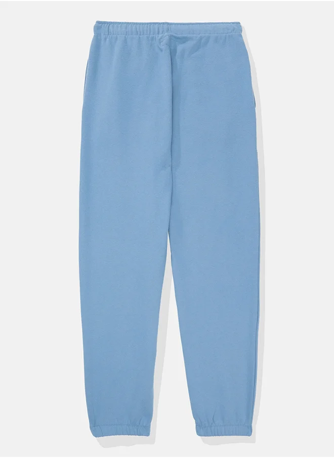 American Eagle Fleece Graphic Baggy Jogger