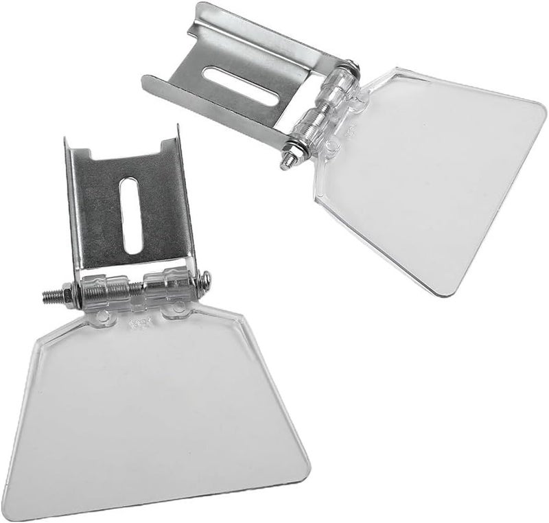 Cost effective global grade quality 2pcs Bench Grinder Eye Protection Replacement Shields With Brackets Designed For Bench Type 125 Grinders Constructed From Stainless Steel And ABS Long use oriented quality - Image 1