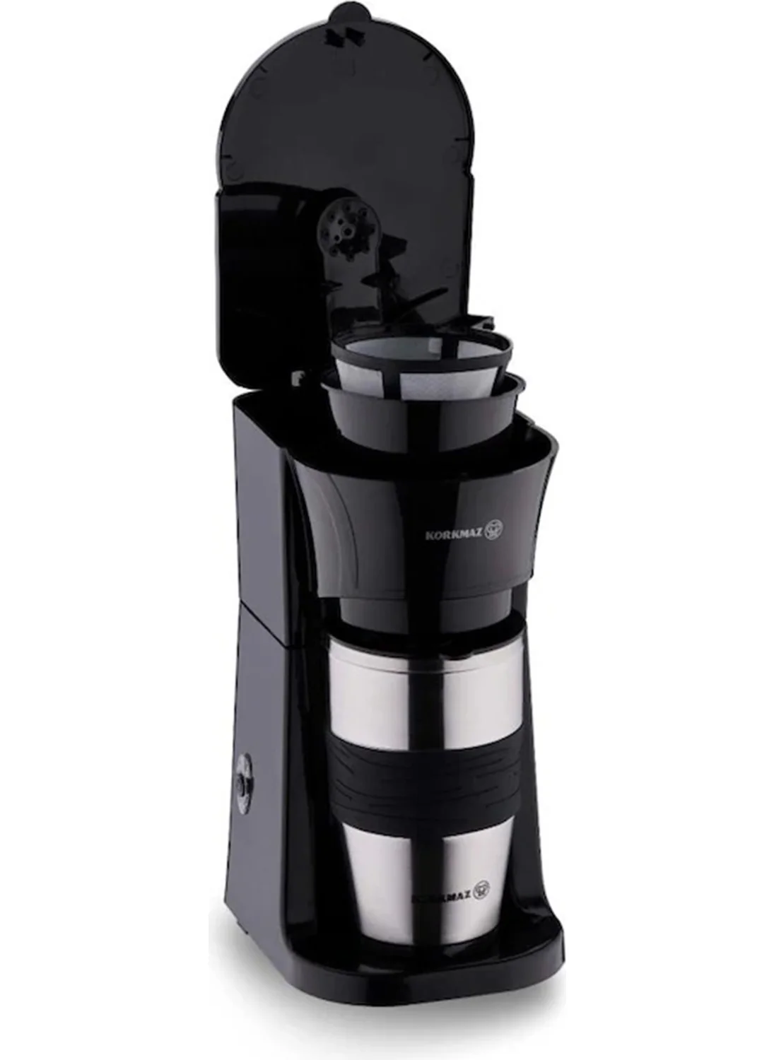 Korkmaz A5575 Elektra Midi Filter Coffee Machine - Black - 750 Watt