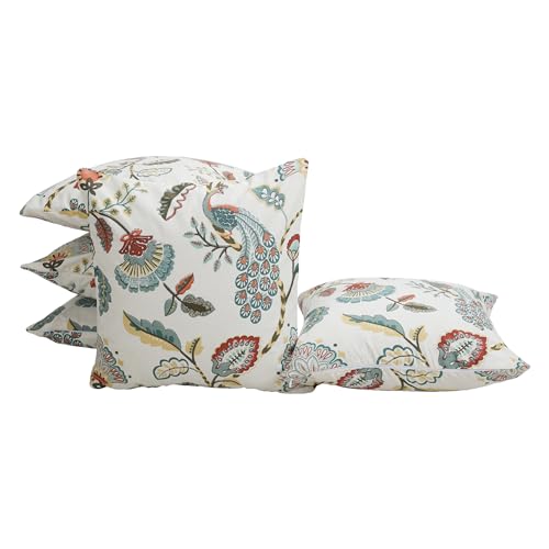 Clasiko Cotton Cushion Covers Set of 5; 20x20 Inches; Tulip Treats - Image 2