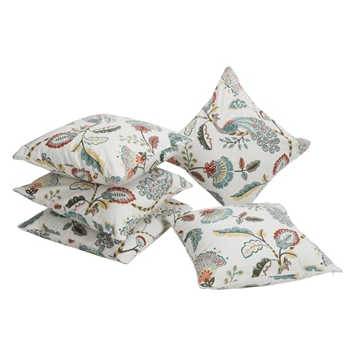 Clasiko Cotton Cushion Covers Set of 5; 20x20 Inches; Tulip Treats - Image 3