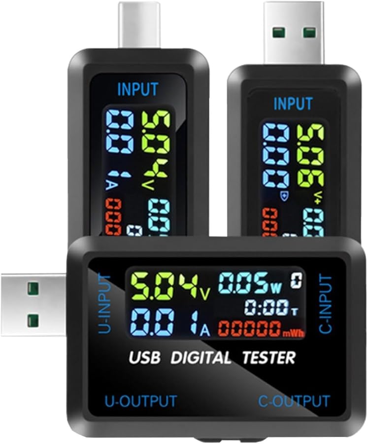 Digital LCD Capacity Tester DC 4 5 36V For Power Bank Phone Laptop Type C Port - Image 5