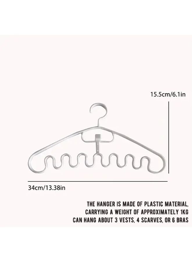 White Wavy Drying Rack Laundry Storage And Organization Clothes Hanger - Image 5