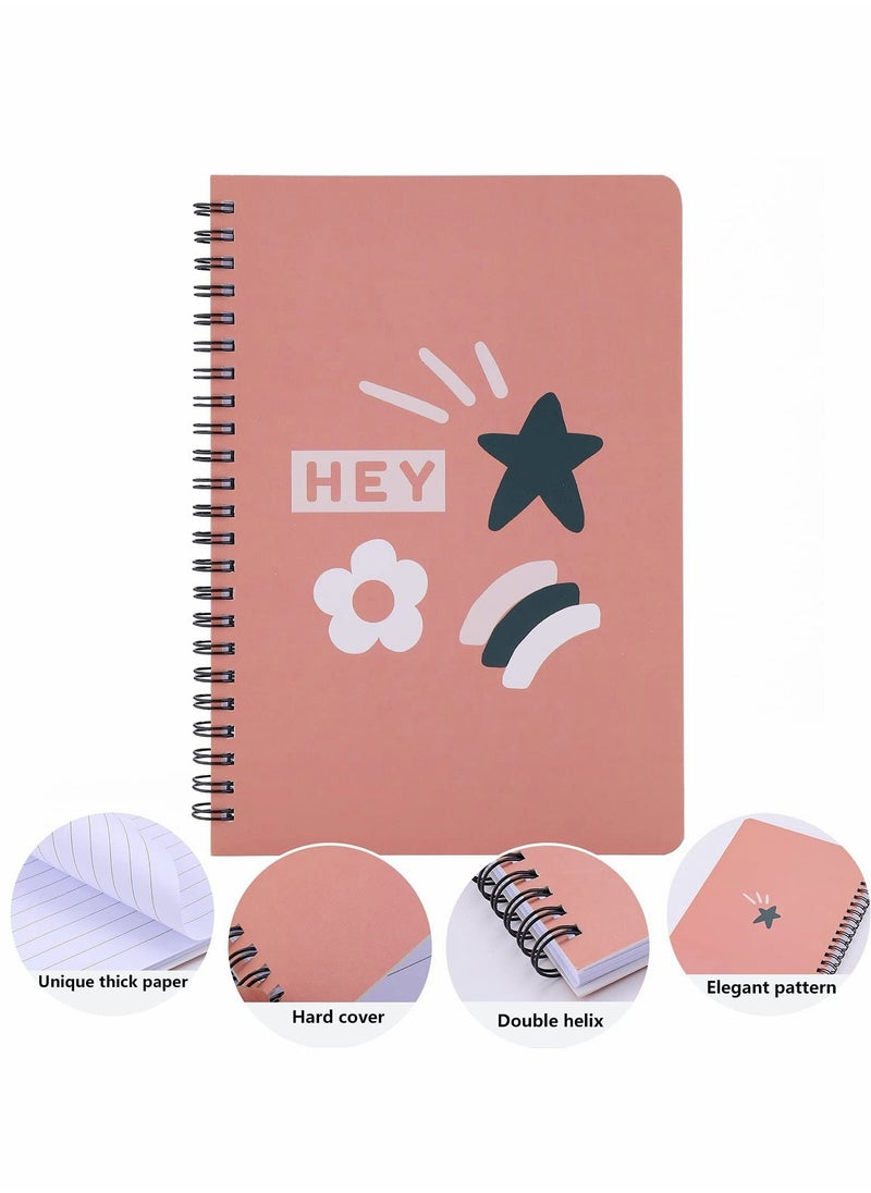 Y&D - A6 Notebook Set, 4 Pcs Spiral Bound Hard Cover - Image 1