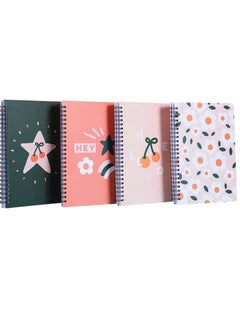 Y&D A6 Notebook Set, 4 Pcs Spiral Bound Hard Cover  - Image 1