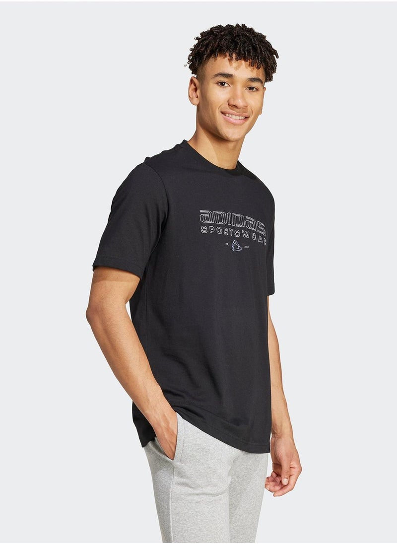Adidas Tech Linear Graphic T-Shirt  - Image 5