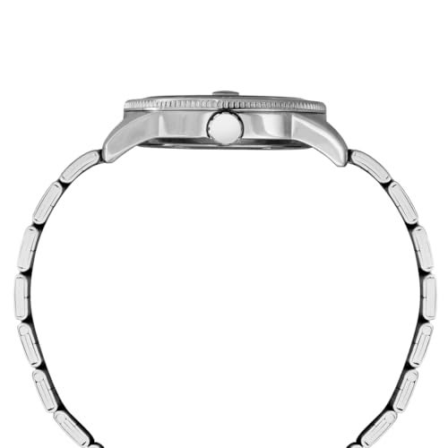 TIMEX Analog Watch for Man with Green Round Dial & Silver Stainless Steel Bracelet Band Water Resistant Men's Wrist Watches - TWEG30002 - Image 4