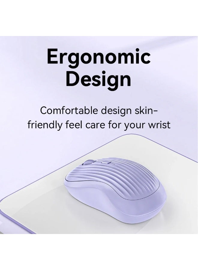 2.4G Dual-Mode Wireless Mouse (Bluetooth + USB Receiver) – Silent Rechargeable Gaming Mouse, High Precision 1600 DPI, Ergonomic Design, Compatible with PC, MacBook, Tablet & Laptop - Image 5