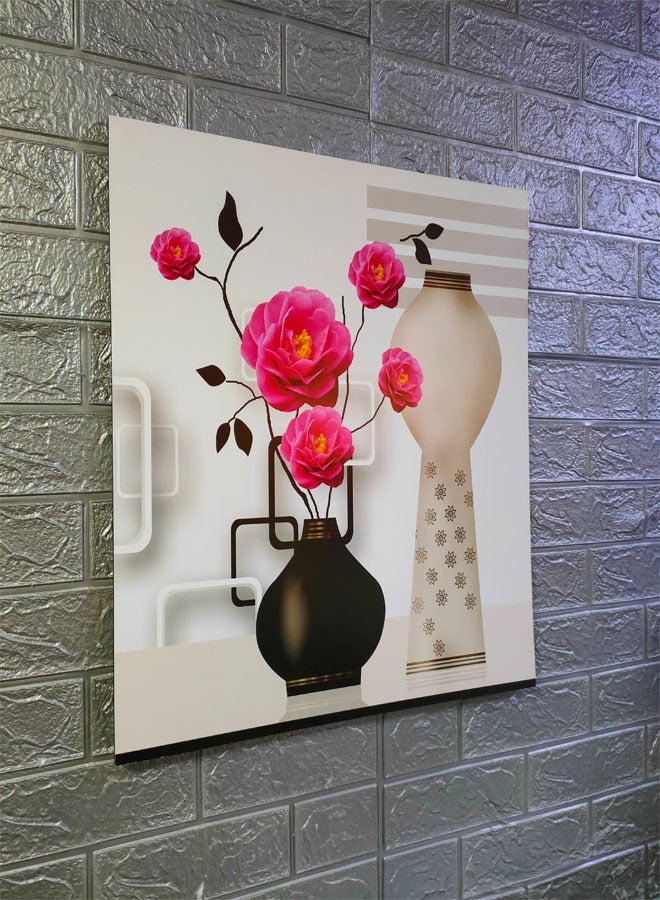 إن كي أكس لوحة فنية جدارية على شكل زهرة زخرفية - Image 4