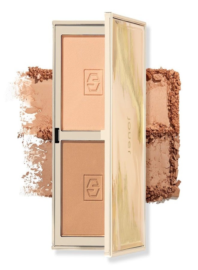 Jouer Sunswept Bronzer Duo 2 Complementary Shades Velvety Formula Matte & Shimmer Shades Vitamin E Talc, Paraben, Gluten & Cruelty Free - Image 1