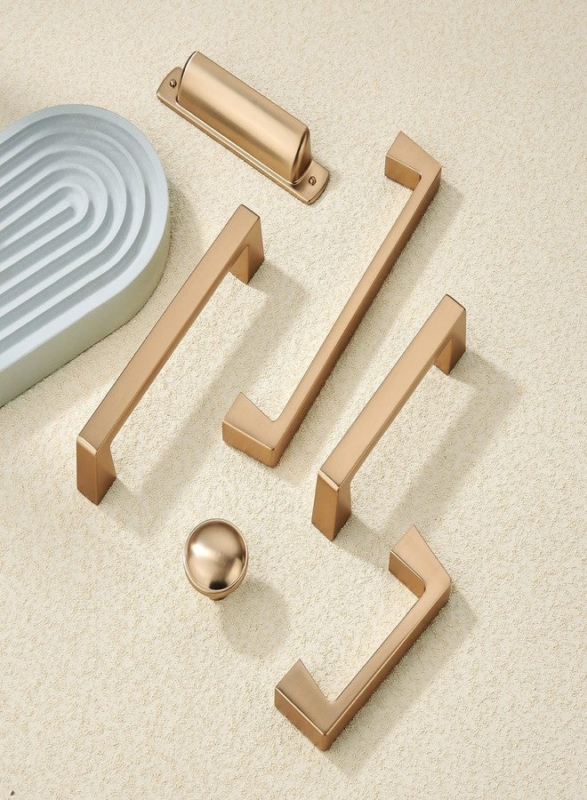 khtumeware 2 Pack 5 Inch(128mm) Kitchen Cabinet Handles,Champagne Bronze Cabinet Pulls Kitchen Cabinet Hardware, Furniture Pulls for Bathroom Cupboard Drawer Handles Dresser Pulls. - Image 2