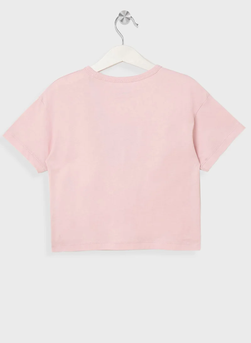 كالفن كلاين جينز Kids Graphic Logo Slim T-Shirt