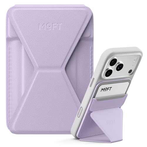 MOFT Magnetic Wallet Stand Compatible with iPhone 171615141312 Series Angle Adjustment Magsafe Compatible MOVAS Phone StandPeony - Image 1