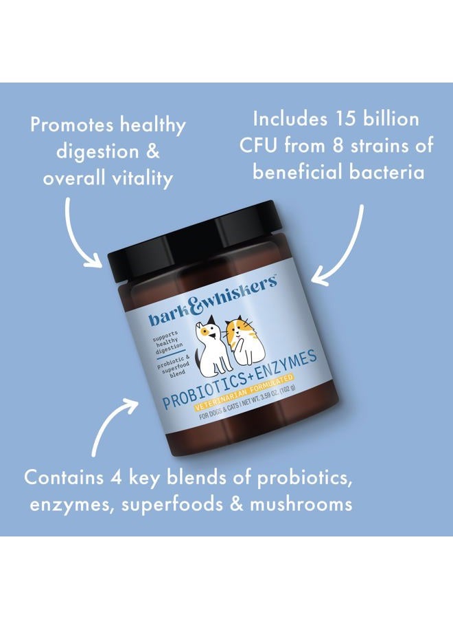 Dr. Mercola Bark & Whiskers, Probiotics + Enzymes 3.59 oz, Non GMO, Gluten Free, Soy Free, Dr. Mercola - Image 5