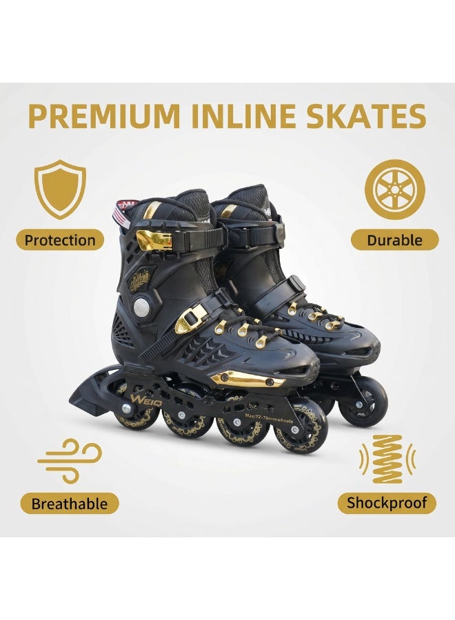 WEIQIU Inline Skates for Women Men, Outdoor Street Blades Roller Adult Male Female, Professional Fitness Roller Skates Blades for Unisex - Image 2