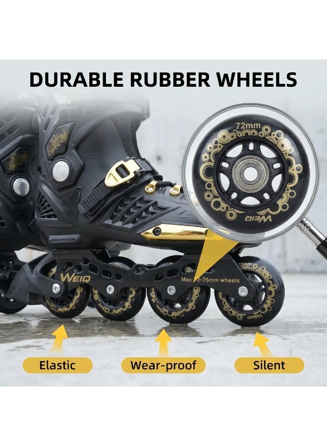 WEIQIU Inline Skates for Women Men, Outdoor Street Blades Roller Adult Male Female, Professional Fitness Roller Skates Blades for Unisex - Image 3