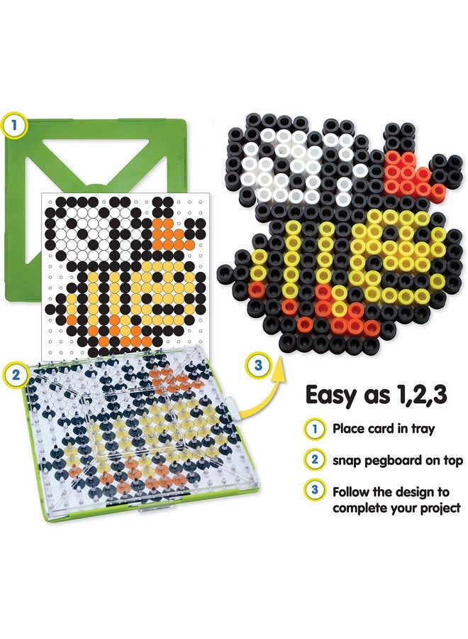 Perler 80-70729 Biggie Fuse Bead Pattern Cards and Pegboards, Multicolor, Small, 20pcs - Image 3