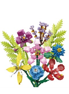 Y&D Flowers Bouquet Building Blocks Kit, DIY Artificial Toys for Adults, Creative Home Ornaments Desk Decoration, Kits Kid/Adult, Idea Gift, (708 Pieces)  - Image 1