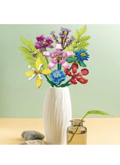 Y&D Flowers Bouquet Building Blocks Kit, DIY Artificial Toys for Adults, Creative Home Ornaments Desk Decoration, Kits Kid/Adult, Idea Gift, (708 Pieces)  - Image 3