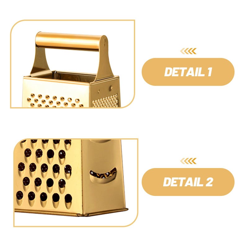 Four Sided Stainless Steel Vegetable Slicer Cheese Grater Multi Function Kitchen Tool - Image 4