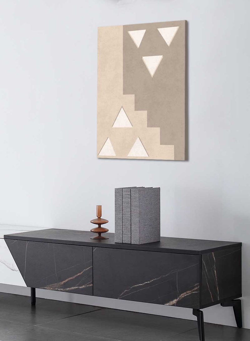 LOWHA Canvas Wall Art Stretched Over Wooden Frame with Saudi Inspired Pattern - Image 3