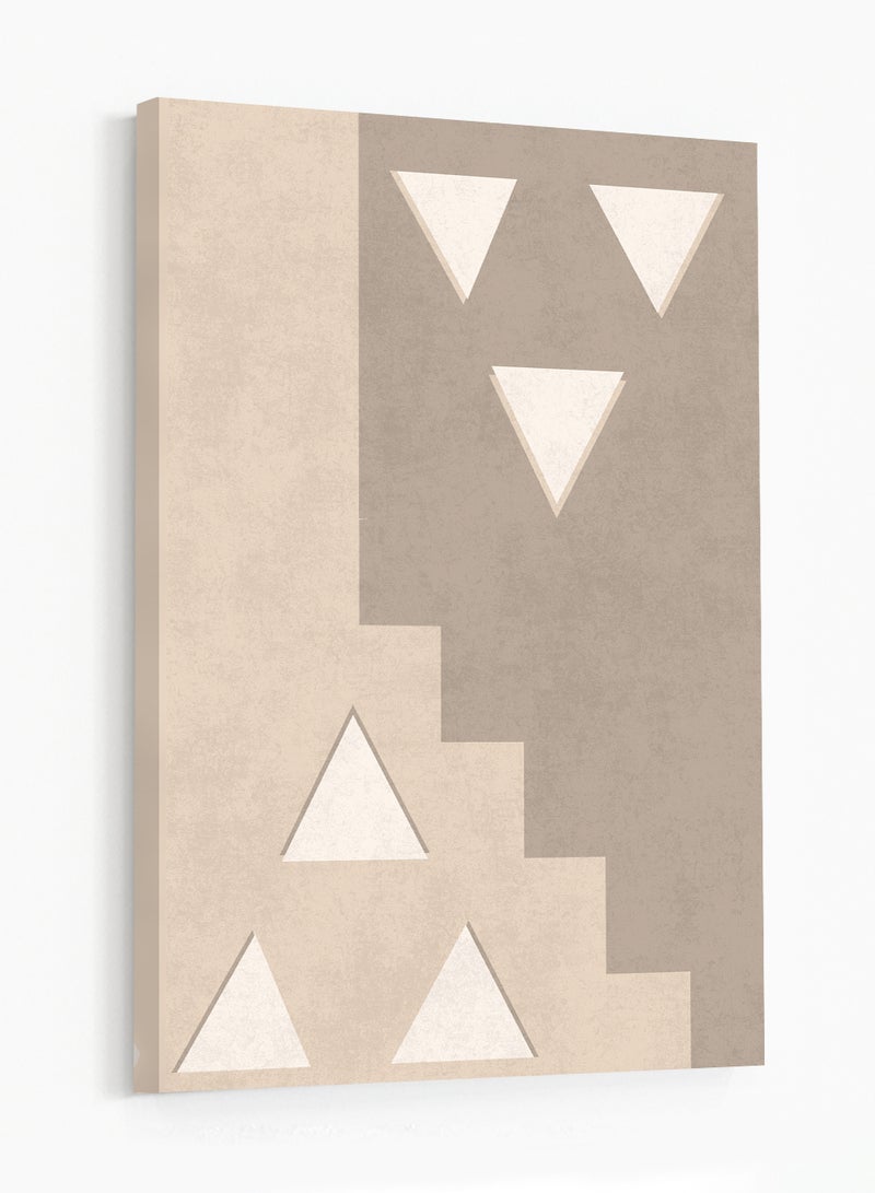 LOWHA Canvas Wall Art Stretched Over Wooden Frame with Saudi Inspired Pattern - Image 4