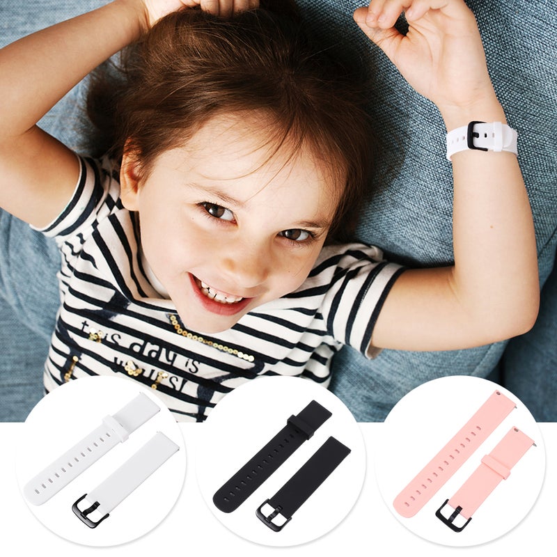 20mm Quick Release Watch Strap Silicone Watchband Compatible for Bip - Image 2