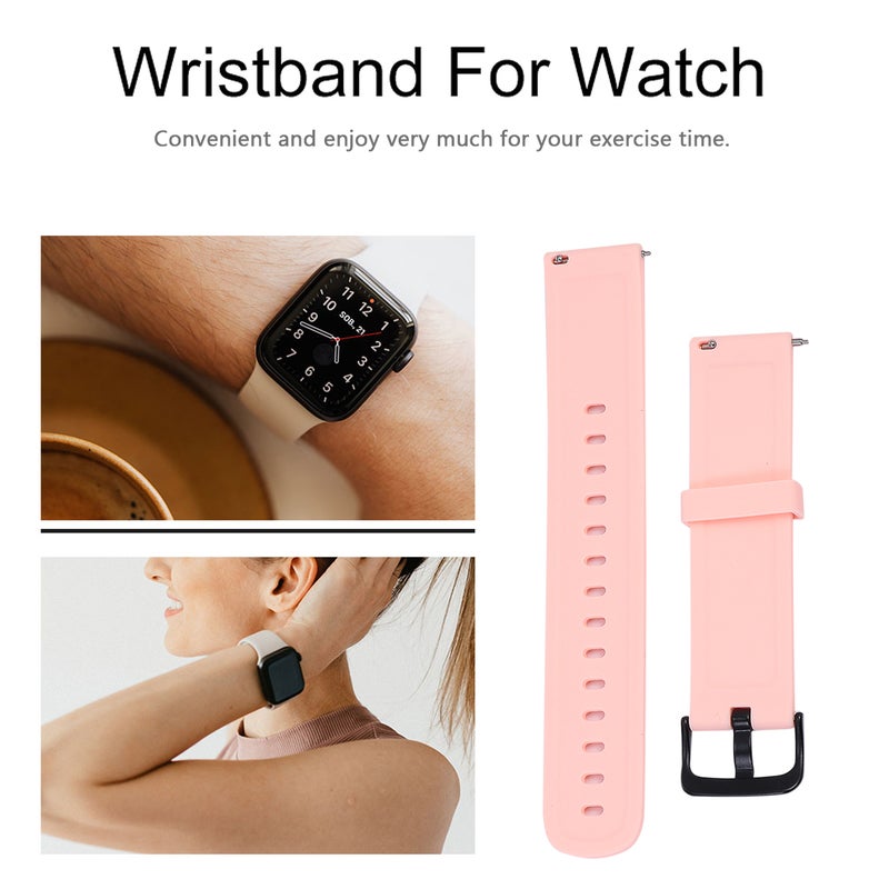 20mm Quick Release Watch Strap Silicone Watchband Compatible for Bip - Image 3