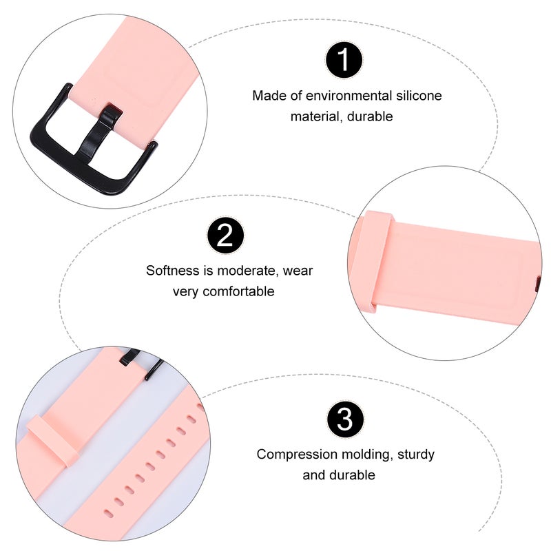 20mm Quick Release Watch Strap Silicone Watchband Compatible for Bip - Image 5