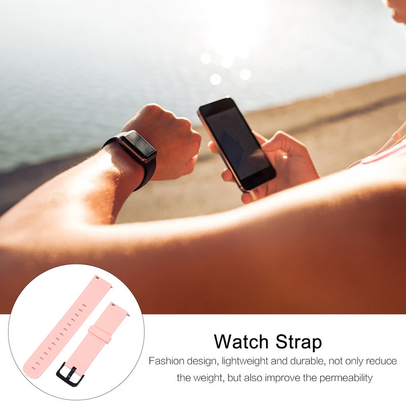 20mm Quick Release Watch Strap Silicone Watchband Compatible for Bip - Image 4