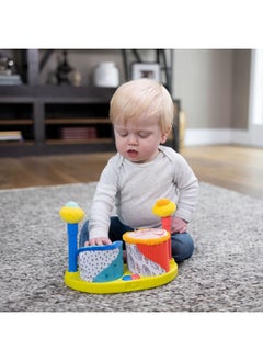 Lamaze Lamaze Squeeze Beats First Drum Set - Baby Sensory Toy Includes Funny Animal Sounds - Colorful Baby Musical Toys for Early Childhood Development - Ages 12 Months and Up  - Image 2