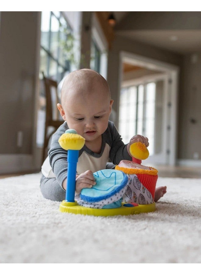 لاماز مجموعة طبول لاماز سكويز بيتس الأولى - لعبة حسية للأطفال تتضمن أصوات حيوانات مضحكة - ألعاب موسيقية ملونة للأطفال لتنمية الطفولة المبكرة - للأعمار من 12 شهرًا فما فوق - Image 3