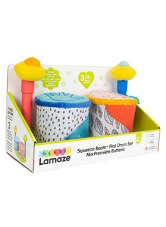 Lamaze Lamaze Squeeze Beats First Drum Set - Baby Sensory Toy Includes Funny Animal Sounds - Colorful Baby Musical Toys for Early Childhood Development - Ages 12 Months and Up  - Image 4