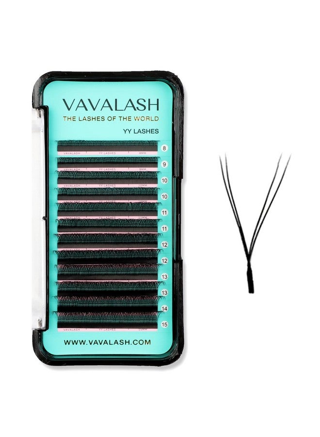 VAVALASH Y Lash Extensions C Curl 0.07Mm 815Mm Mix Tray Easy Premade Volume 2D Fans Eyelash Extension Yy Type Natural Volume Lashes Extension Soft Matte Black Lashes (Yy0.07C815Mm) - Image 1